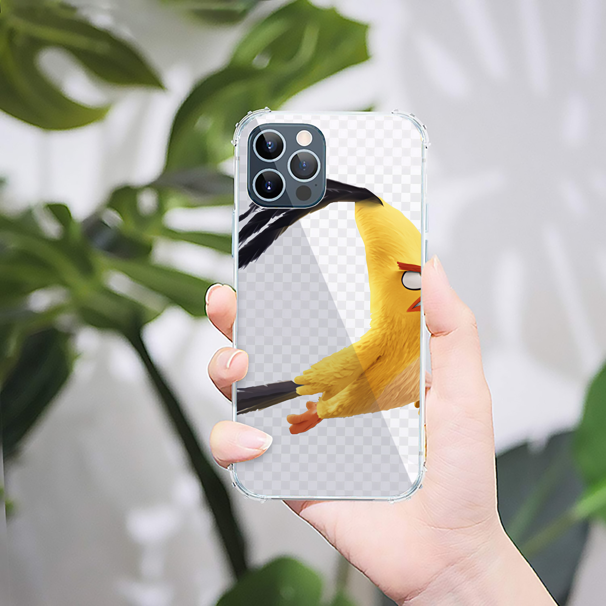 （画像用） Angry Birds アングリーバード 【iPhone 12シリーズ対応】透明スマホケース（クリアソフトケース）